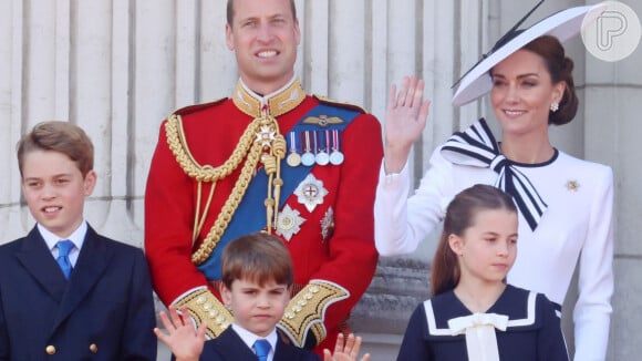 Kate Middleton e William são pais de três crianças.