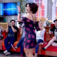 Fátima Bernardes mostra samba no pé durante o 'Encontro': 'Nova Globeleza'