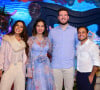 Maira Cardi e Thiago Nigro receberam Thammy Miranda e Andressa Ferreira na festa de Sophia