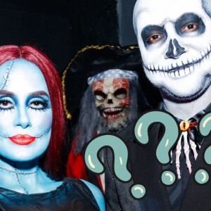 Famoso casal surgiu irreconhecível na festa de Halloween de Tiago Abravanel