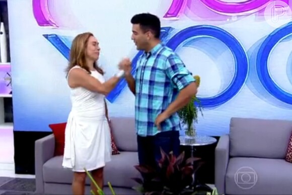 André Marques e Cissa Guimarães se despediram do programa 'Mais Você' após ficarem 25 dias à frente da atração da Globo