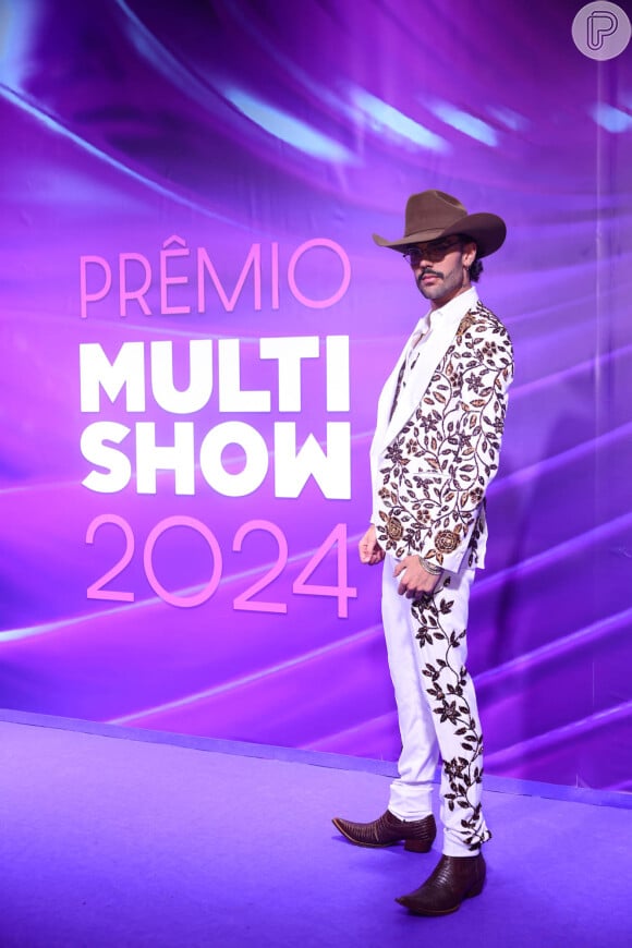 Prêmio Multishow 2024: Luan Pereira levou o agro com um toque estilizado para o tapete vermelho