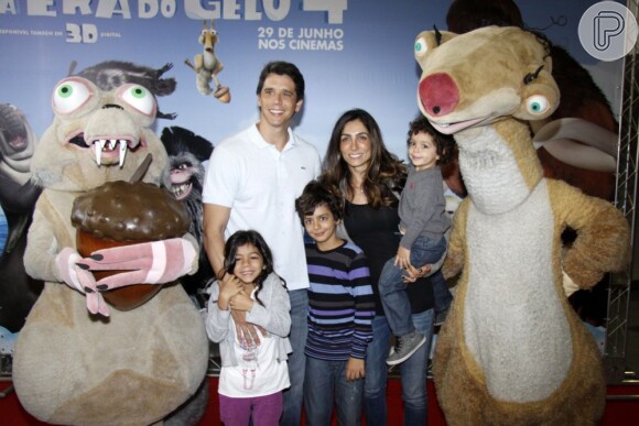 Márcio Garcia tem três filhos com Andréa Santa Rosa, Pedro, Nina e Felipe