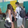 Anitta embarcou no aeroporto Tom Jobim, na Ilha do Governador, no Rio de Janeiro