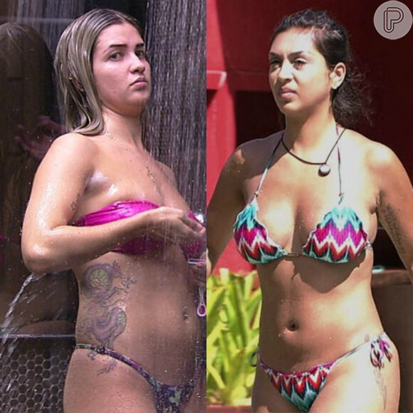 Aline alfinetou Amanda ao chamá-la de obesa. Mas segundo o site oficial do 'Big Brother Brasil 15', das duas foi a mineira quem mais engordou no confinamento