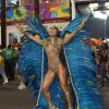 Sabrina Sato arrasou no Carnaval de 2014. Ela usou um body supercavado com transparência para representar uma Deusa da Natureza no desfile da Vila Isabel