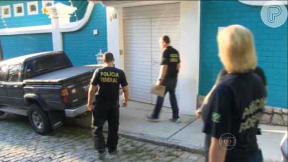 Agentes da Polícia Federal chegaram logo cedo a casa de Luma de Oliveira