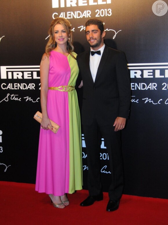Luana Piovani e Pedro Scooby na festa do Calendário Pirelli 2013