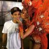 Thaila Ayala compartilhou fotos em sua conta no Instagram usando a fantasia do desfile da Gaviões da Fiel