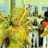 Susana Vieira representa Dama de Ouro no desfile da Grande Rio