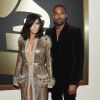Kim Kardashian acompanhou calada a polêmica criada pelo marido, Kanye West, durante a entrega do Grammy