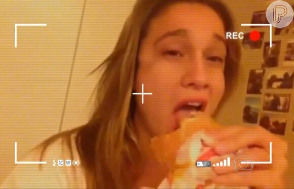 Fernanda Gentil comeu um hambúrguer como despedida antes da dieta