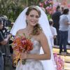 Leandra Leal usou tomara que caia para gravar cenas do casamento de sua personagem, Cristina, na novela 'Império'