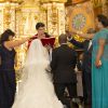 A missa do casamento de Thiaguinho e Fernanda Souza foi celebrada pelo padre Reginaldo Manzotti