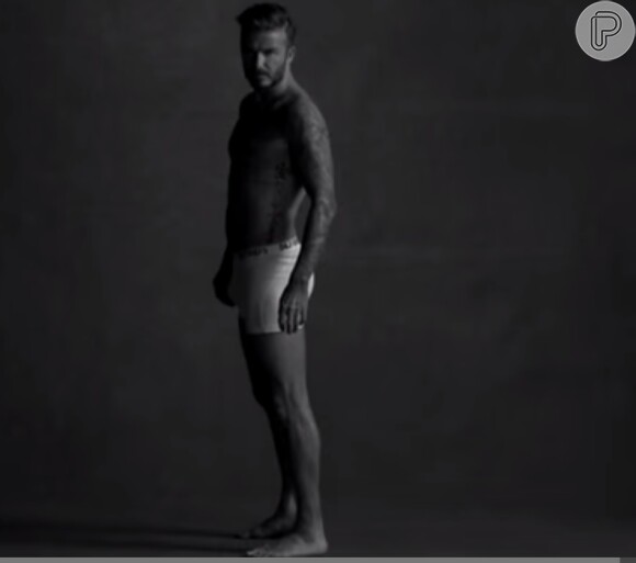 David Beckham ficou só de cueca para gravar brincadeira do programa 'The Late Late Show with James Corden'