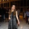 No Fashion's Night Out no Rio, em setembro de 2014, Giovanna Lancellotti apostou novamente no vestido modelo midi