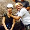 Mariana Ximenes e Armando Babaioff fizeram aula de escalada na Pedra da Urca, com Flavio Carneiro, em março de 2014