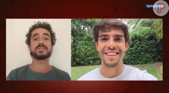 Kaká deu entrevista a Felipe Andreoli no programa 'Extra Ordinários', do canal pago Sportv