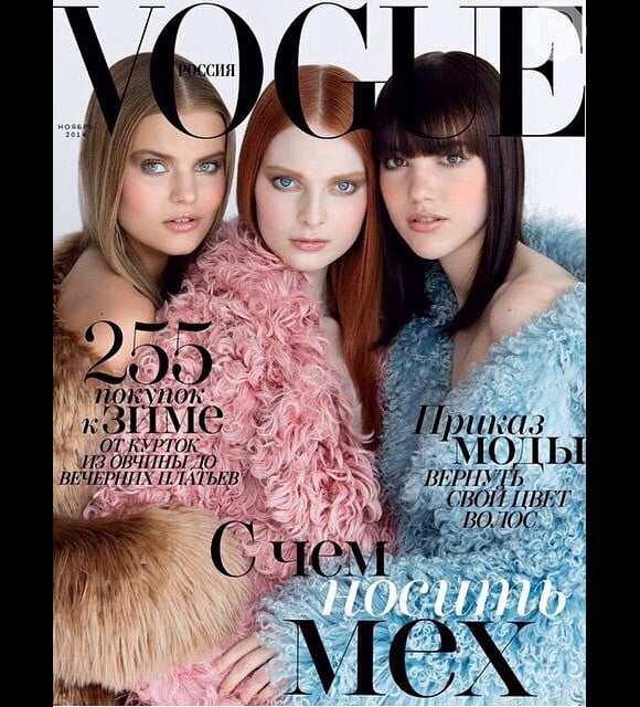 Em 2014, ela foi capa pela primeira vez da versão russa da revista 'Vogue'