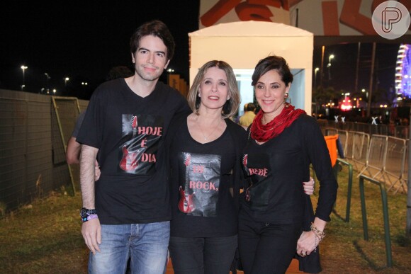 Christiane Torloni autorizou o uso do bordão 'Hoje é dia de rock, bebê' em camisetas, que inclusive usou, no Rock In Rio 2013