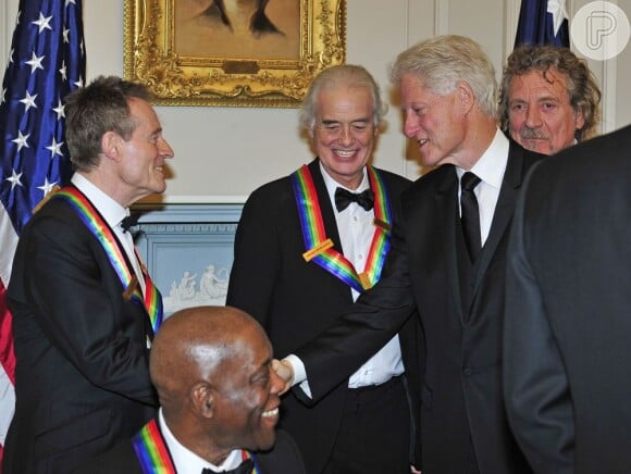 John Paul Jones do Led Zeppelin recebe prêmio na cerimônia do Kennedy Center, em Washington, em 1º de dezembro de 2012