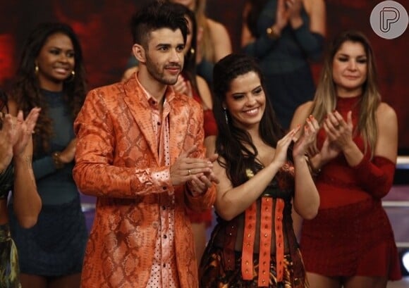 Gusttavo Lima e Ana Flávia Simões são o primeiro casal a ir para a repescagem na 'Dança dos Famosos'