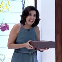 Fátima Bernardes leva brigadeiro para Ana Maria Braga no 'Mais Você': 'Eu fiz'