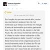 Na manhã desta quata-feira, 20 de maio, a ex-BBB Amanda Djehdian usou seu Twitter para esclarecer boatos de que estaria recebendo ajuda financeira de seus fã-clubes do Rio de Janeiro e São Paulo