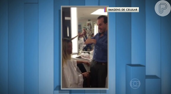 Flávia Alessandra passou por transformação no visual pelas mãos do cabeleireiro Marcos Proença