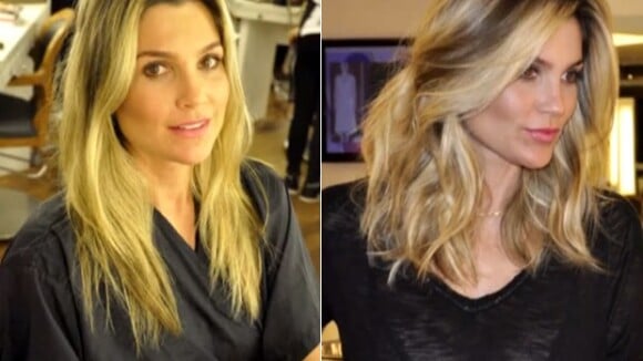 Flávia Alessandra muda visual e exibe novo corte de cabelo no 'Vídeo Show'