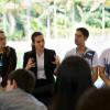 Cleo Pires apadrinhou formandos do projeto socioambiental 'Jovens Agentes Ambientais', na cidade de Araras, no Rio de Janeiro, na sexta-feira, 31 de maio de 2013