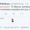 A companhia aérea se desculpou com Marcos Mion através de um post no Twitter
