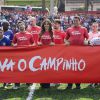 Sabrina Sato e Ronaldo inauguram campinho de futebol em Pirituba, São Paulo, nesta quarta-feira, 3 de junho de 2015