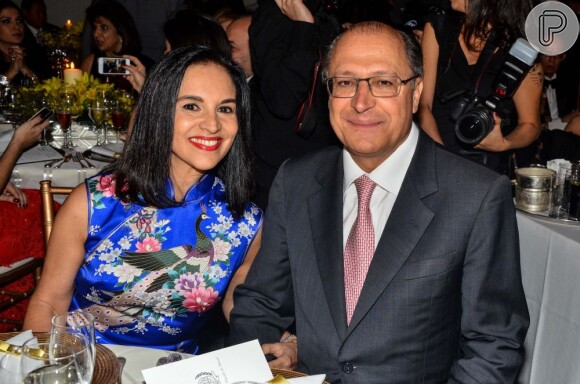 O governador do Estado de São Paulo, Geraldo Alckmin, e sua mulher, Lu Alckmin, também estiveram no evento