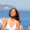 Camila Pitanga gravação a novela 'Babilônia' na praia de Copacabana, Zona Sul do Rio de Janeiro