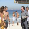 Marcos Pasquim e Camila Pitanga gravaram sequência da novela 'Babilônia', na praia de Copacabana, Zona Sul do Rio de Janeiro, nesta segunda-feira, 8 de junho de 2015