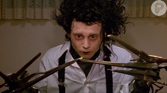 Em 1990, Johnny Depp foi o protagonista do longa 'Edward Mãos de Tesoura'