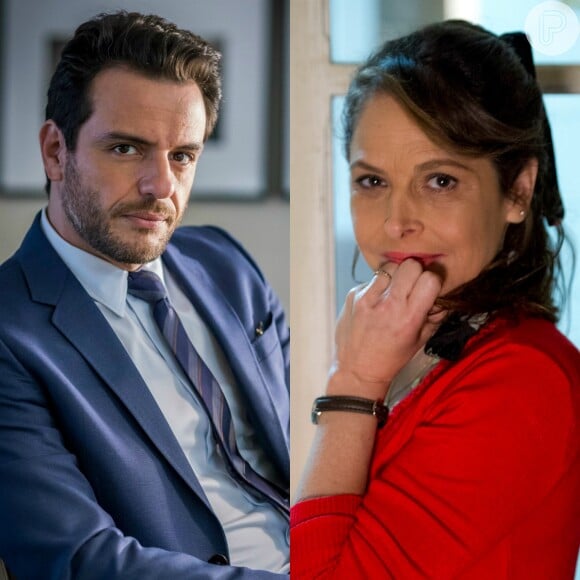 Alex (Rodrigo Lombardi) vai se aproximar de Carolina (Drica Moraes) e acabará levando a secretária para a cama, na novela 'Verdades Secretas'
