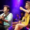 Daniel e Paula Fernandes cantaram juntos a música 'Tocando em Frente'