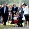 Príncipe William e Kate Middleton reservaram um momento para dar atenção ao primogênito, príncipe George