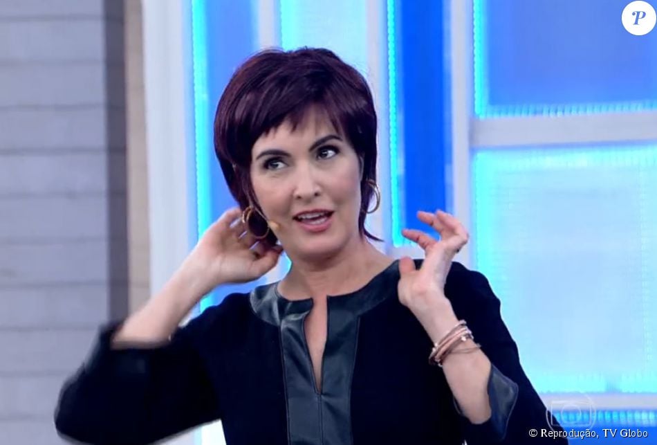 Boninho se assusta ao ver Fátima Bernardes de peruca na TV ...
