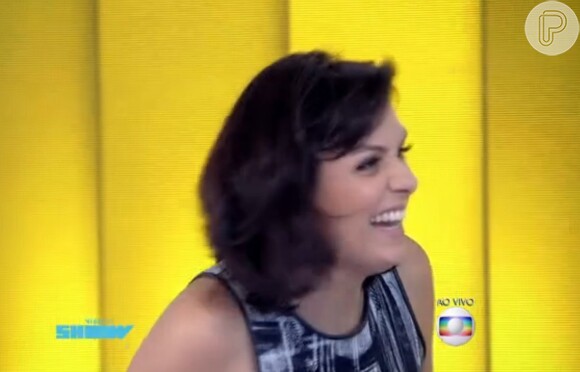 Monica Iozzi começou a rir após sua declaração, já que sabia que estava levantando uma nova polêmica