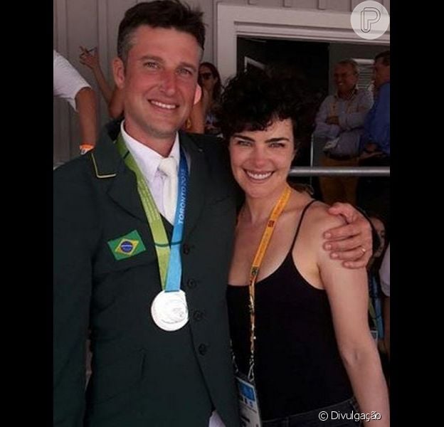 Ana Paula Arósio comemora vitória do marido nos jogos Pan-Americanos ...