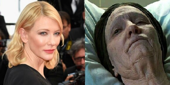 Cate Blanchett também teve a aparência envelhecida para o filme 'O Curioso Caso de Benjamin Button', de 2008