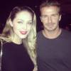 Tânia Mara tietou o jogador David Beckham durante jantar na casa de Angélica e Luciano Huck, em julho do ano passado