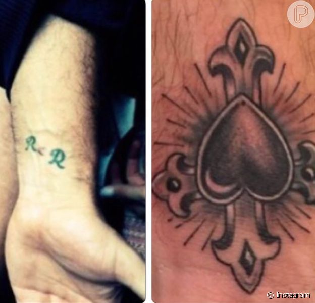 Apagando pinta com tatuagem Ronaldo Cobre Totalmente Tatuagem Com Iniciais Que Fez Para Daniella Cicarelli Purepeople