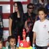 Alex, filho de Ronaldo e Michele Umezu, comemora o aniversário de 8 anos em uma casa de festas da Barra da Tijuca, RJ