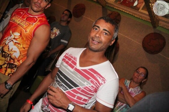 Romário também estava no Festival de Parintins, Manaus
