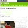 O 'El País', um dos mais importantes da Espanha', afirma que Neymar reafirmou sua condição de estrela
