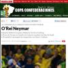 'Marca' traz Neymar como o rei da Copa das Confederações